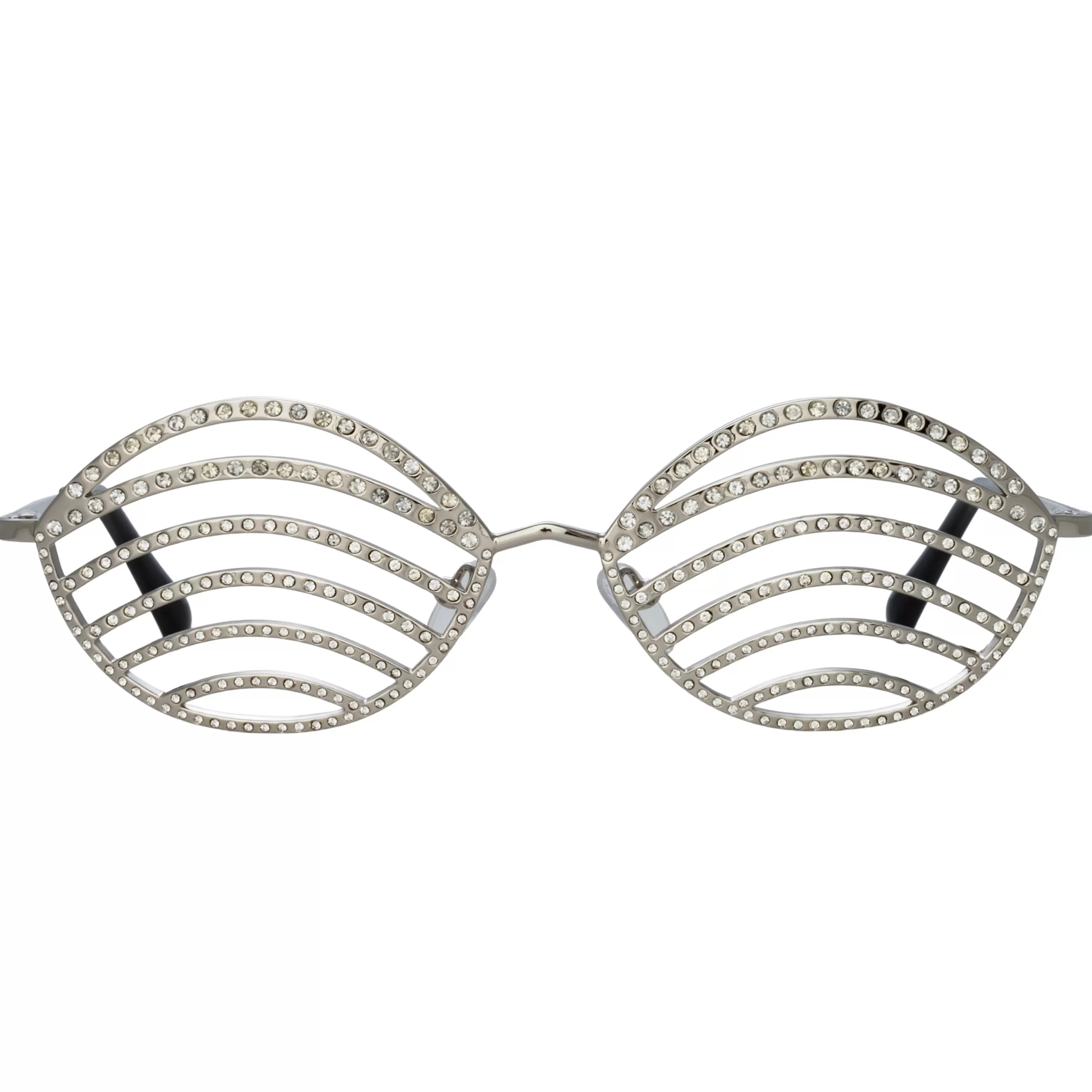 LINDA FARROW (U.K.) Party Goddess' Cat Eye Frame in Silver | NUE STUDIO x LINDA FARROW
