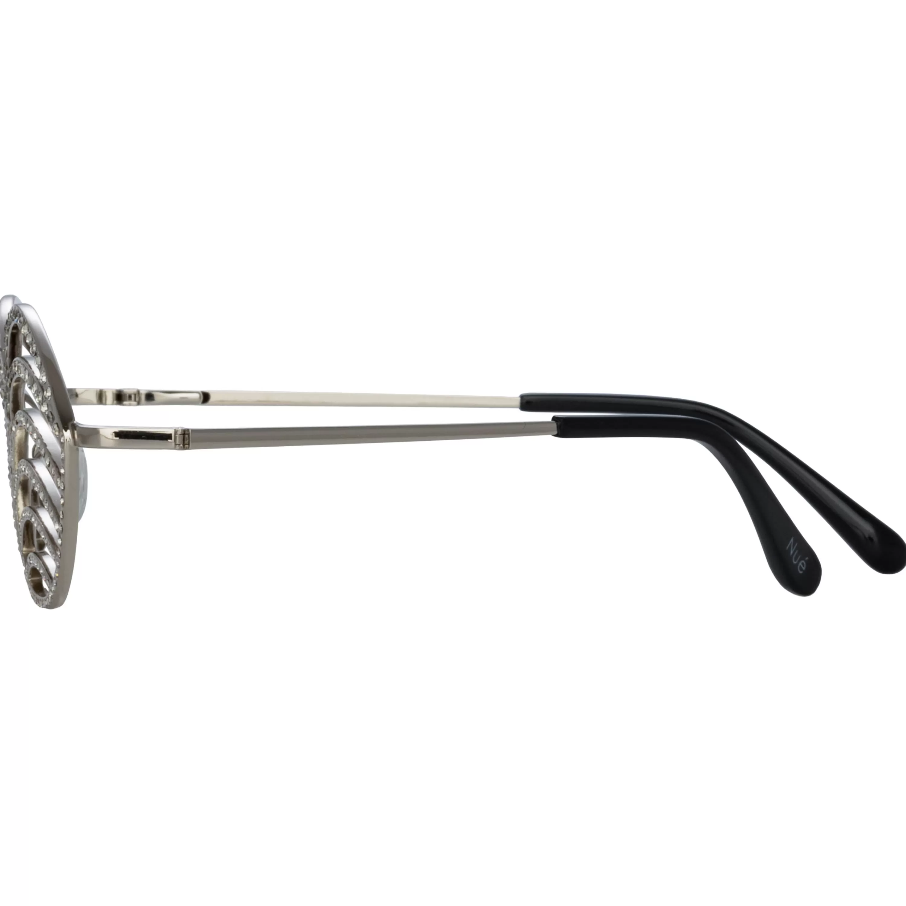 LINDA FARROW (U.K.) Party Goddess' Cat Eye Frame in Silver | NUE STUDIO x LINDA FARROW