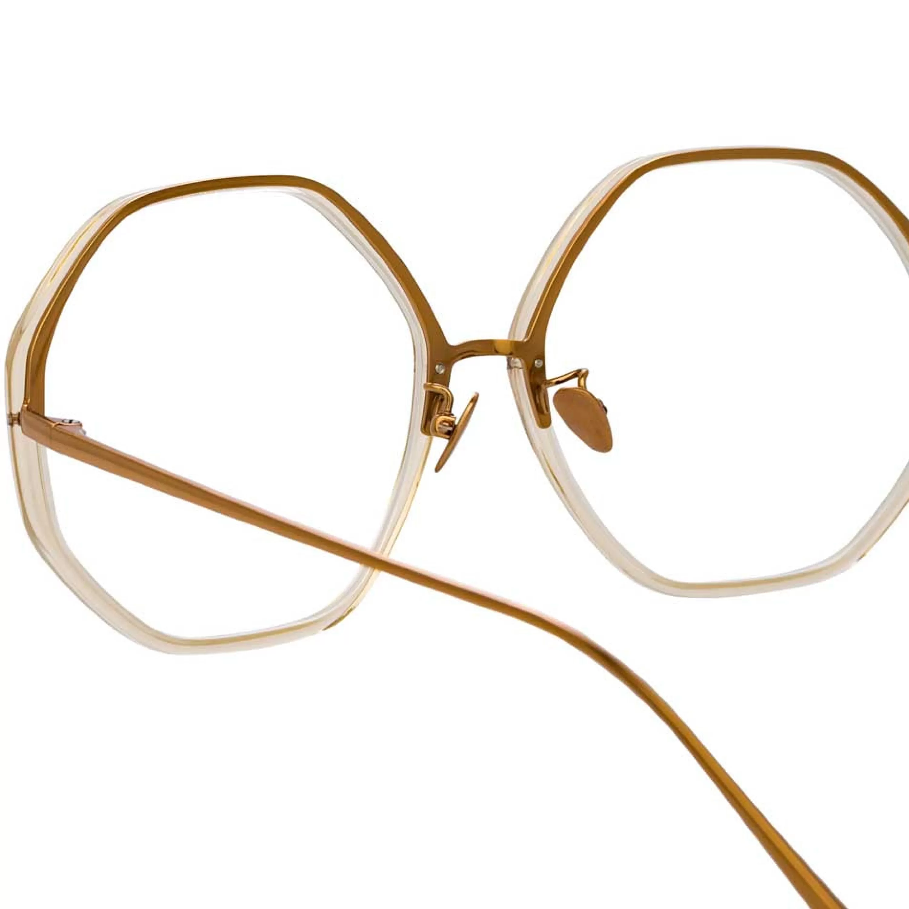 Women Linda Farrow The Alona | Oversized Optical Frame in Clear (C12)