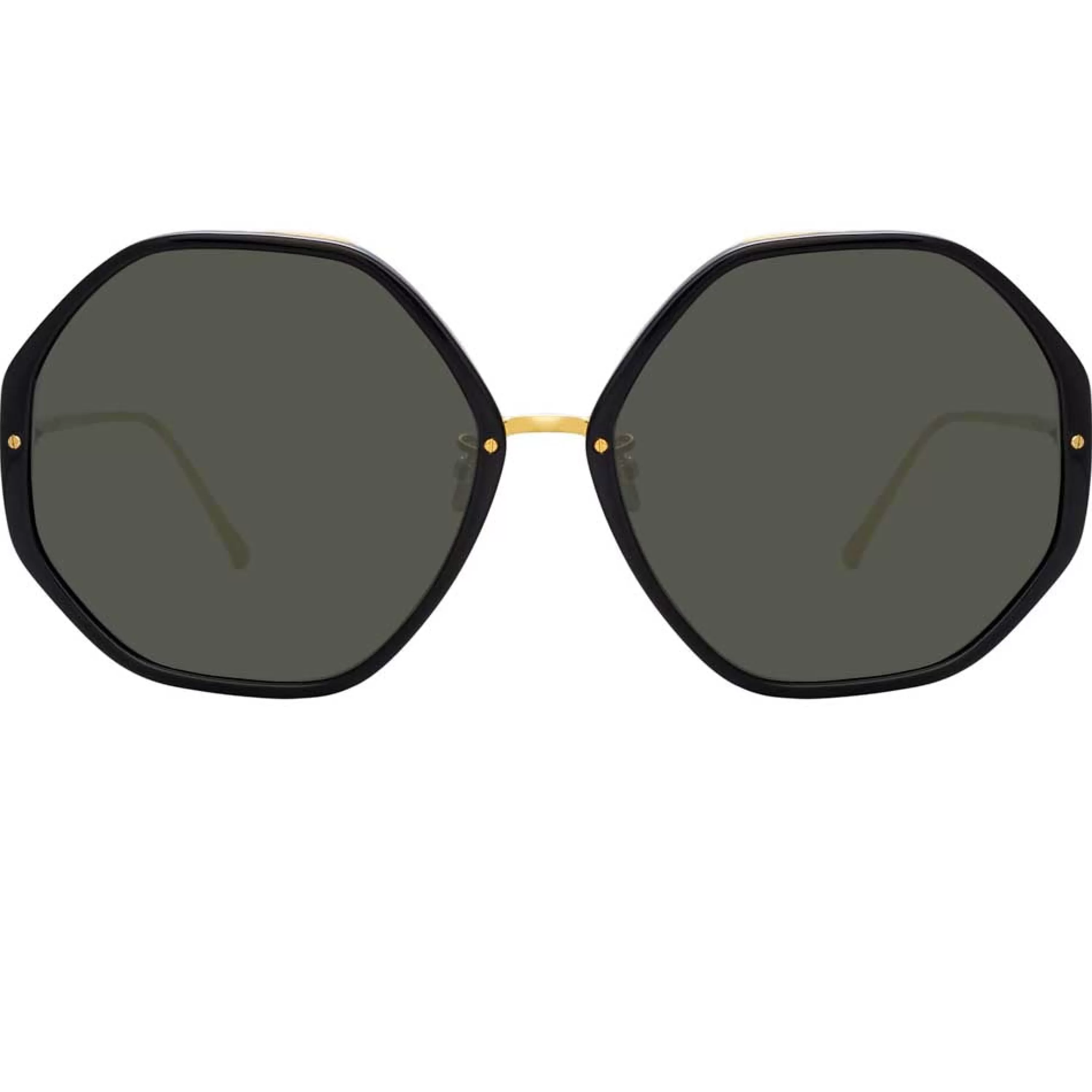 Linda Farrow The Alona | Oversized Sunglasses in Black Frame (C29)