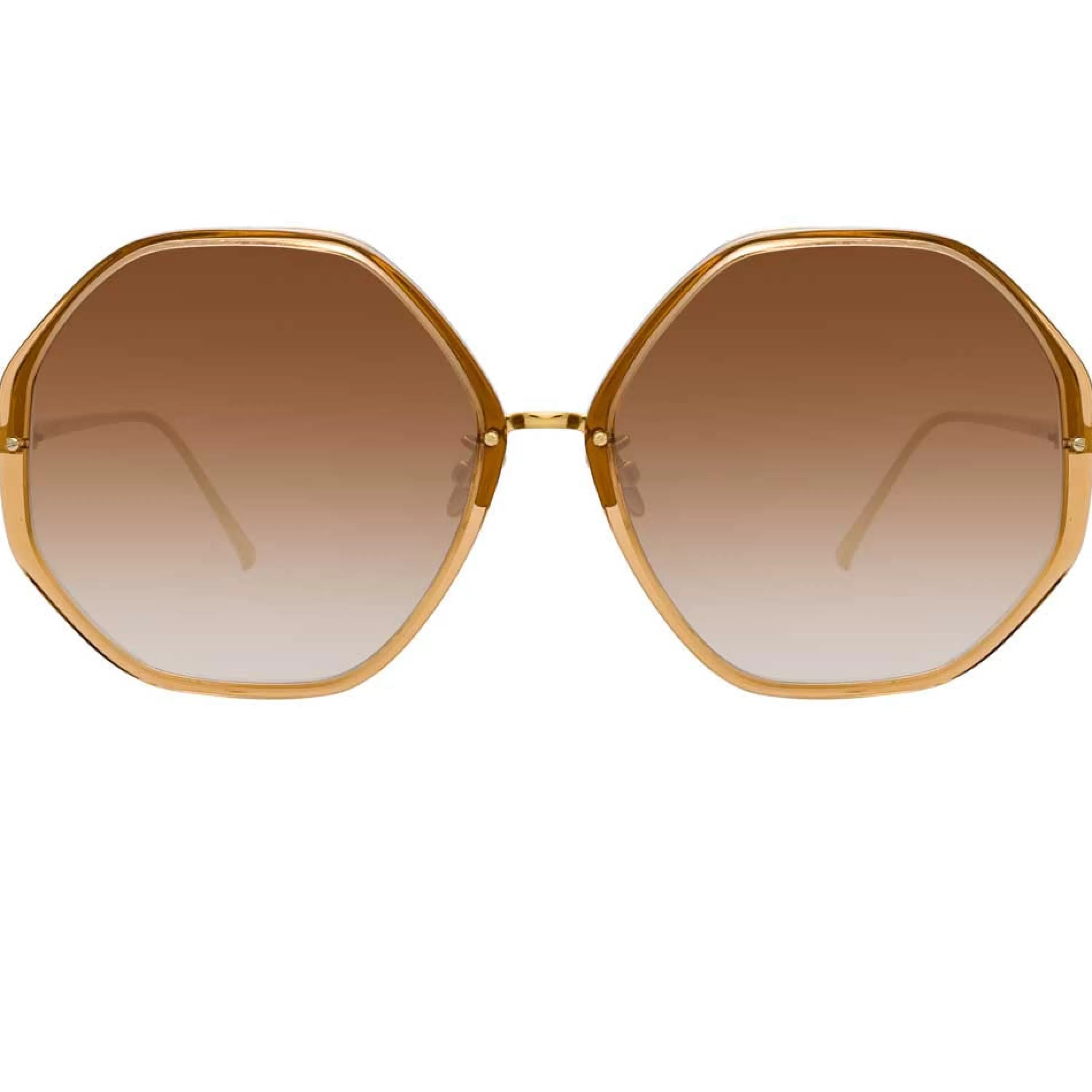 Linda Farrow The Alona | Oversized Sunglasses in Brown Frame (C28)