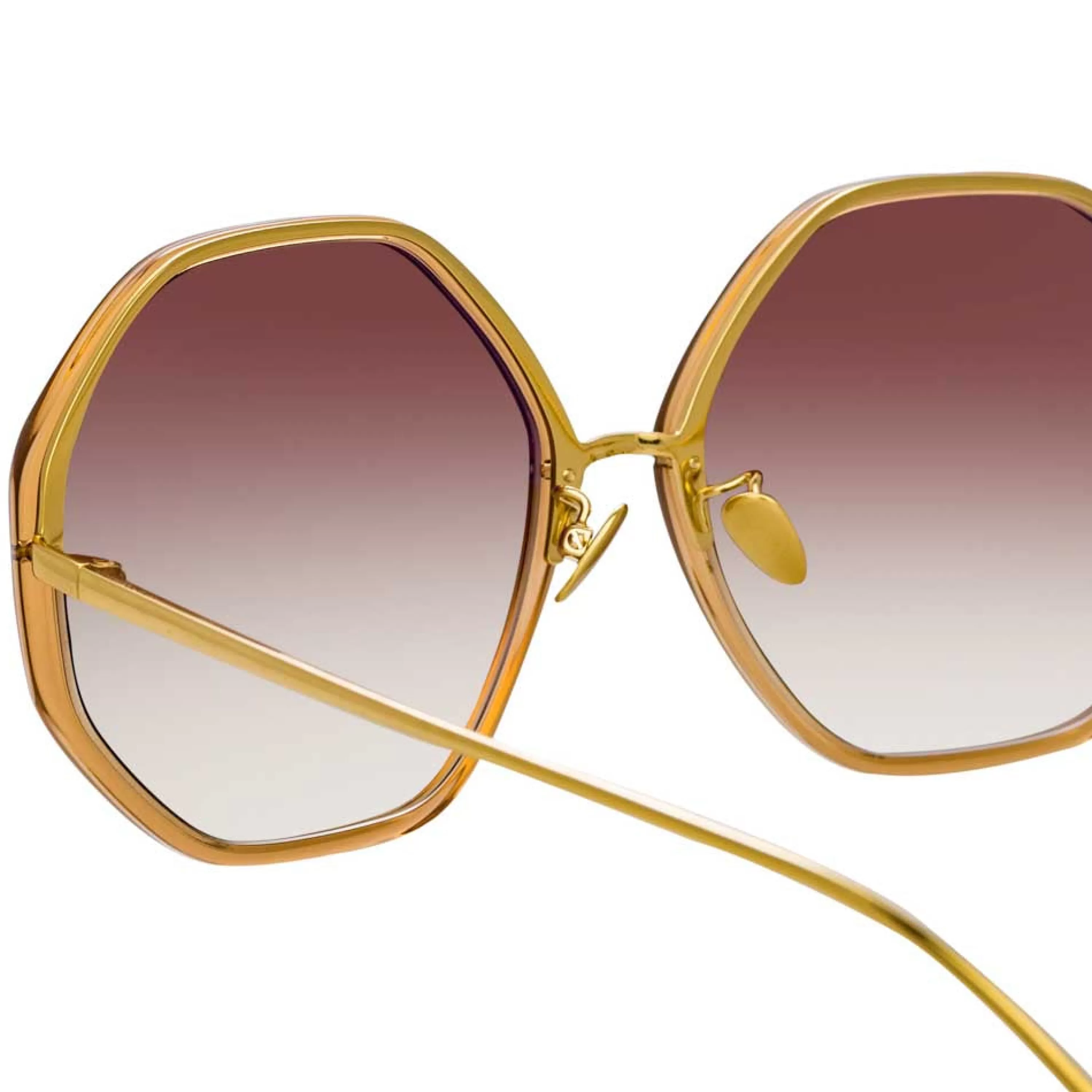 Linda Farrow The Alona | Oversized Sunglasses in Brown Frame (C28)