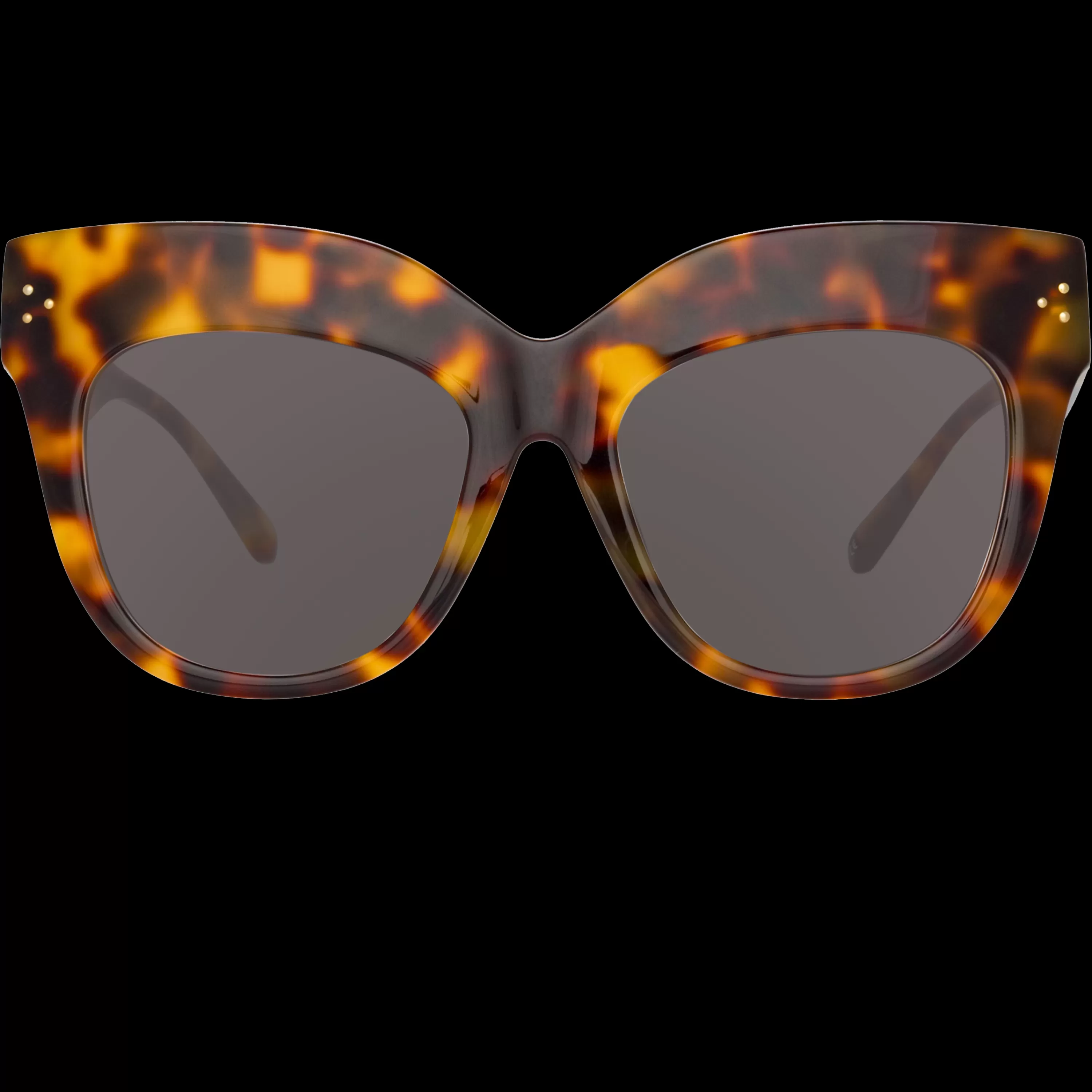LINDA FARROW (U.K.) The Dunaway | Oversized Sunglasses in Tortoiseshell Frame (C2)
