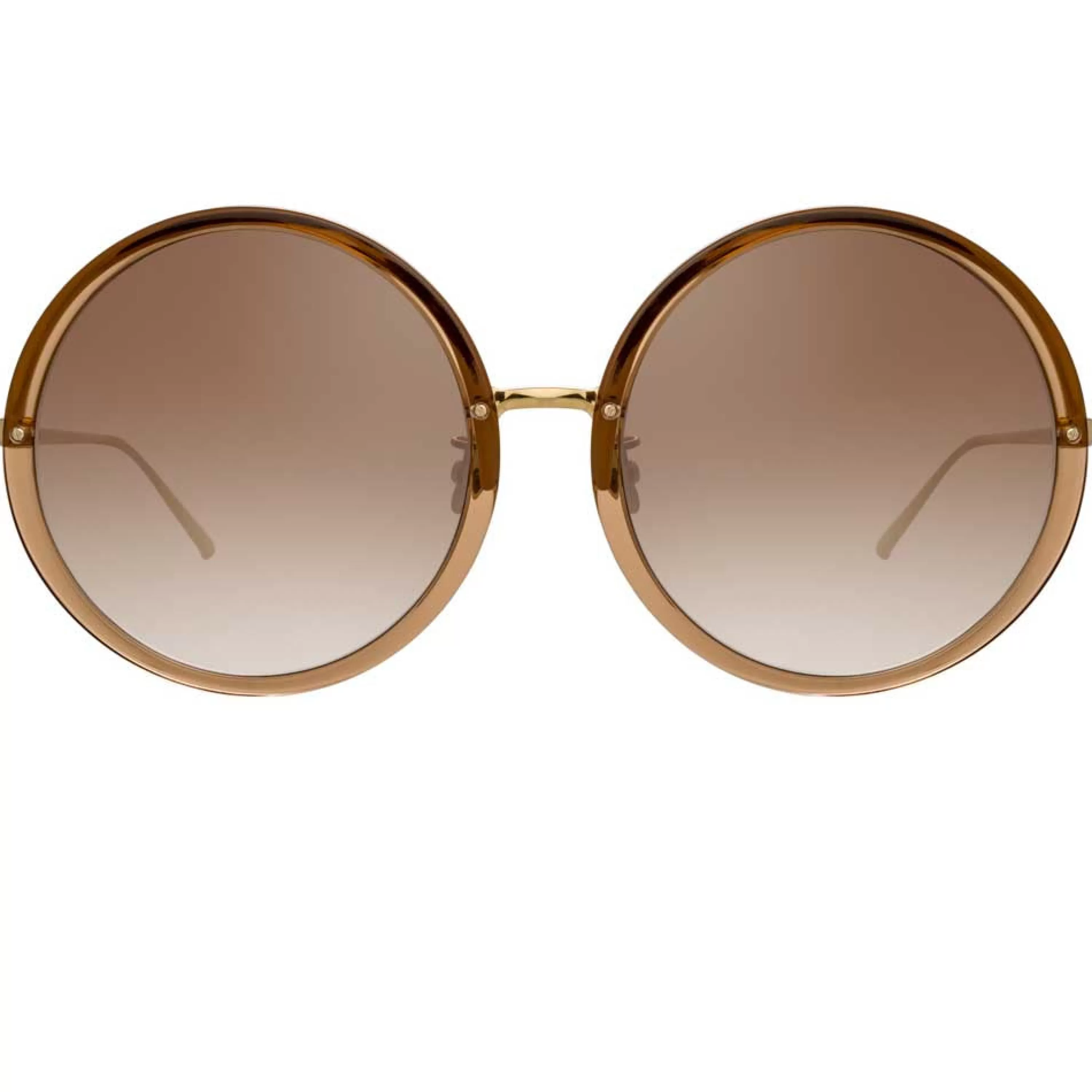 Linda Farrow The Kew | Oversized Sunglasses in Brown Frame (C34)