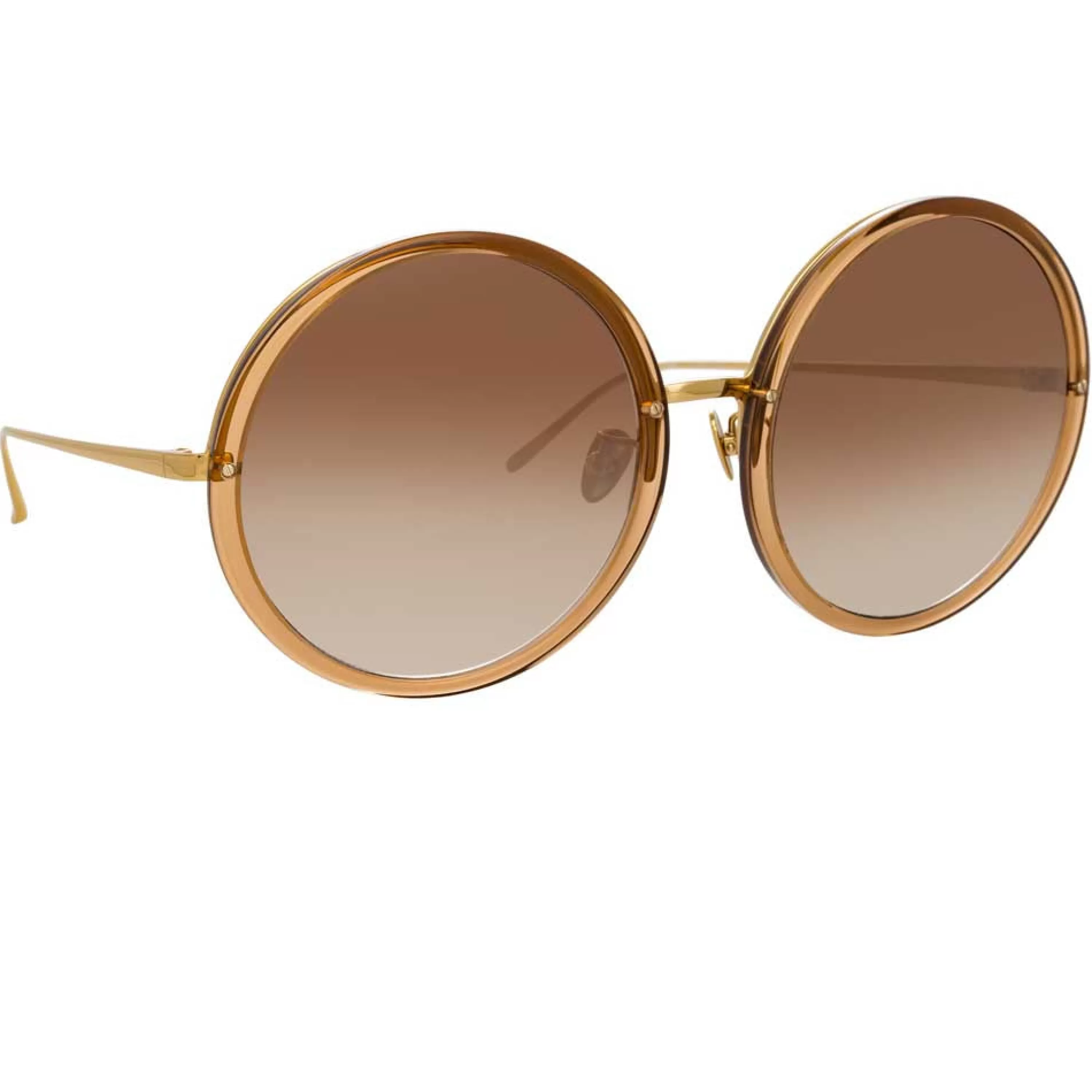 Linda Farrow The Kew | Oversized Sunglasses in Brown Frame (C34)