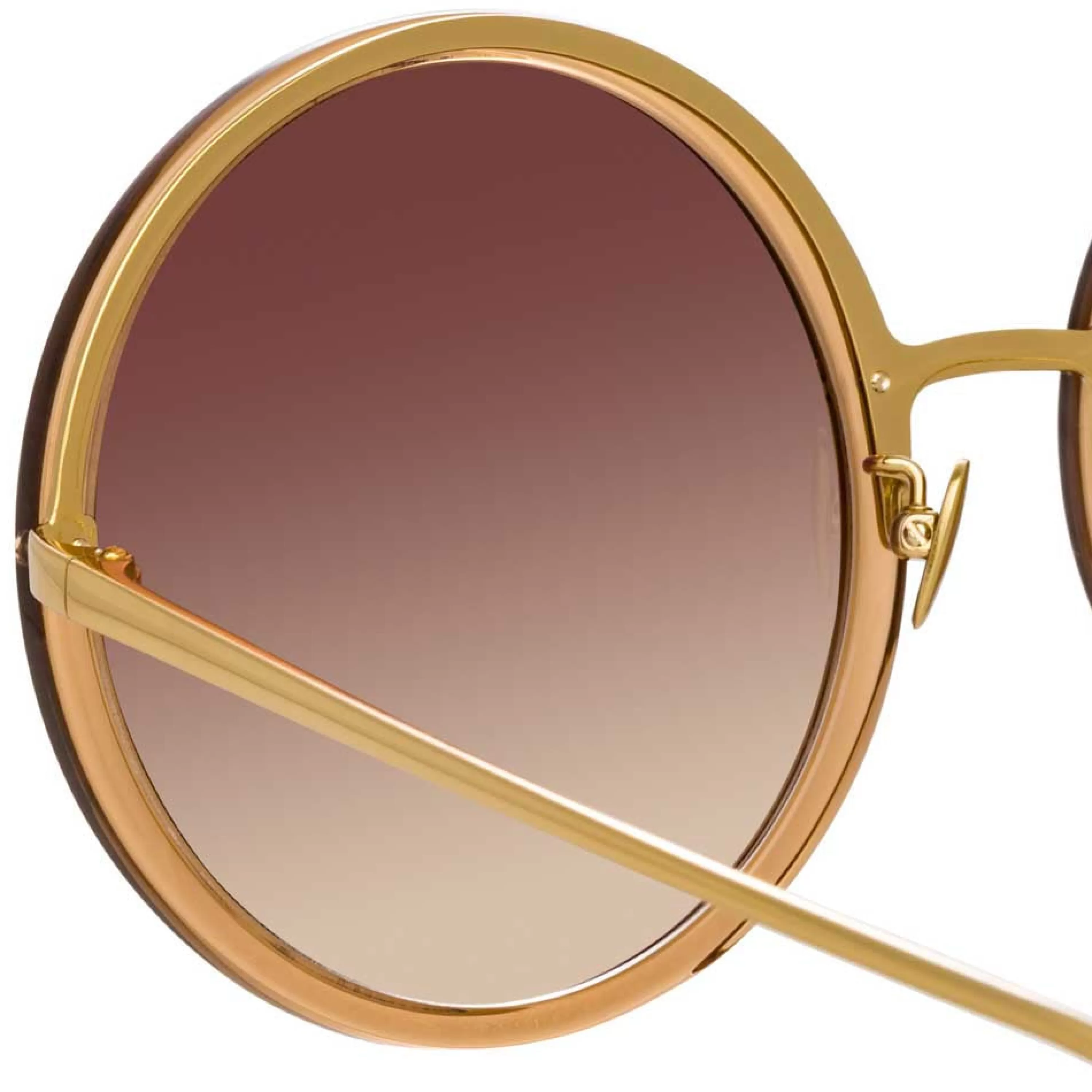 Linda Farrow The Kew | Oversized Sunglasses in Brown Frame (C34)