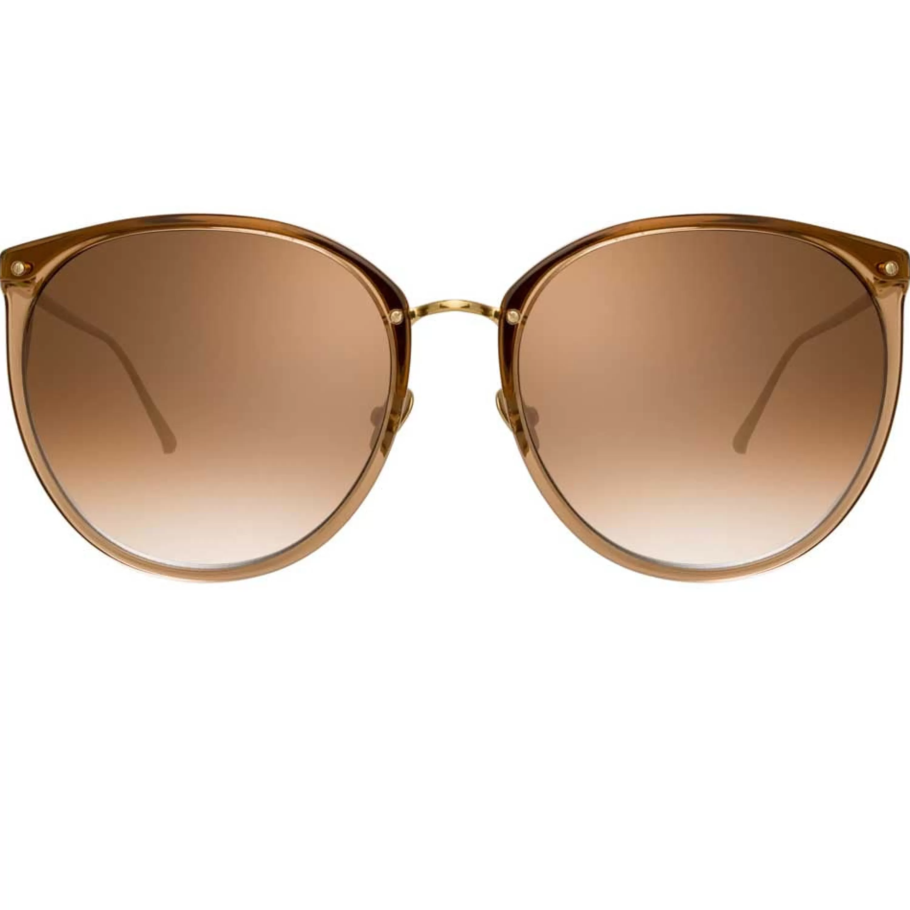 Linda Farrow The Kings | Oversized Sunglasses in Brown Frame (C34)