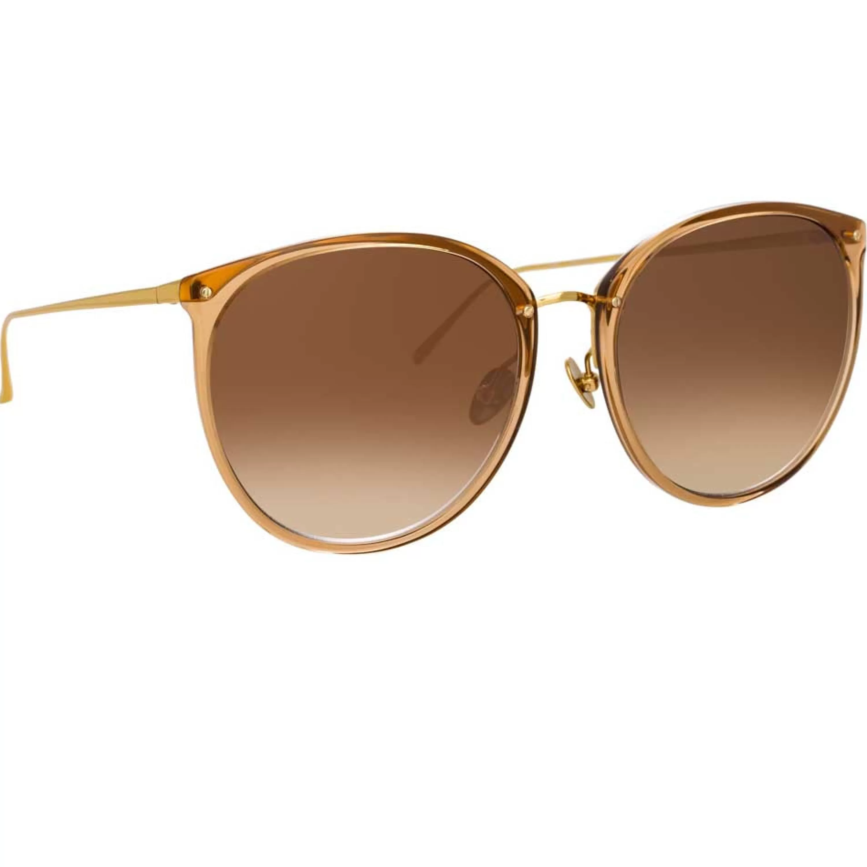 Linda Farrow The Kings | Oversized Sunglasses in Brown Frame (C34)