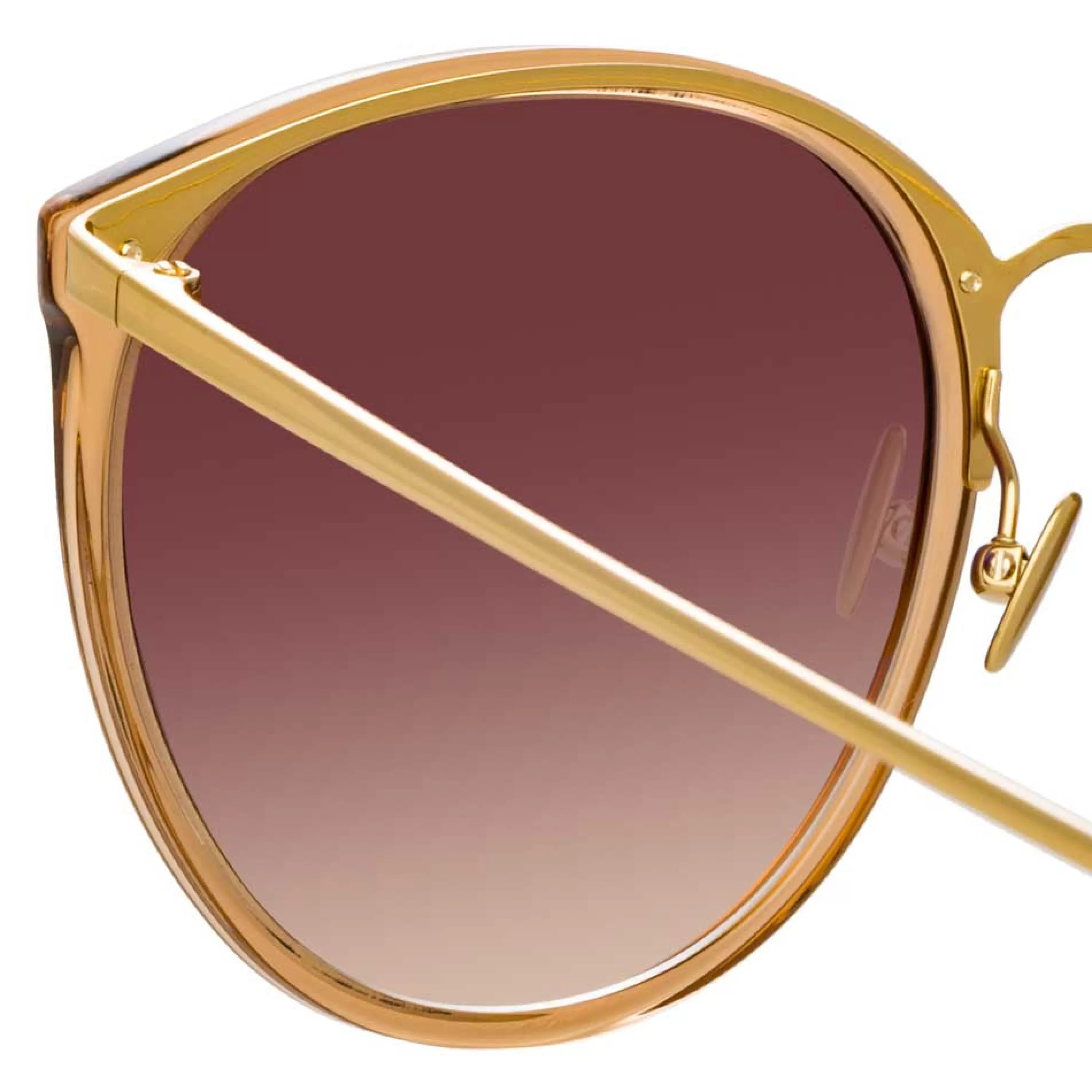 Linda Farrow The Kings | Oversized Sunglasses in Brown Frame (C34)