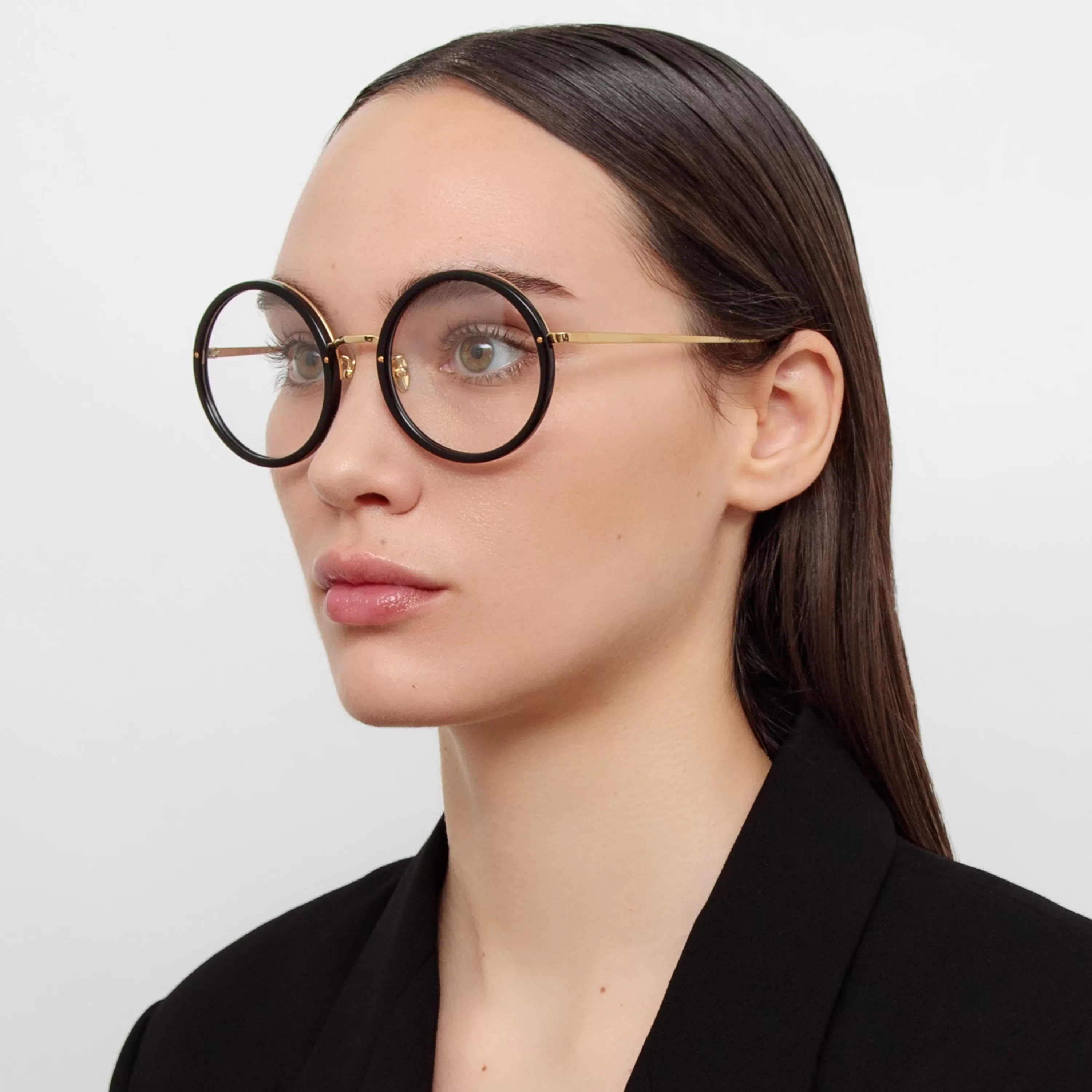 Linda Farrow The Tracy | Oversized Optical Frame in Black (C1)